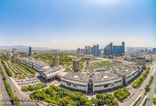 Aerial View of Yiwu International Trade Market
